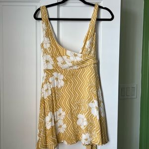 Yellow and white romper